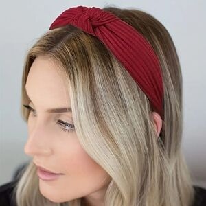 Wide plaid fabric headband hair accessories